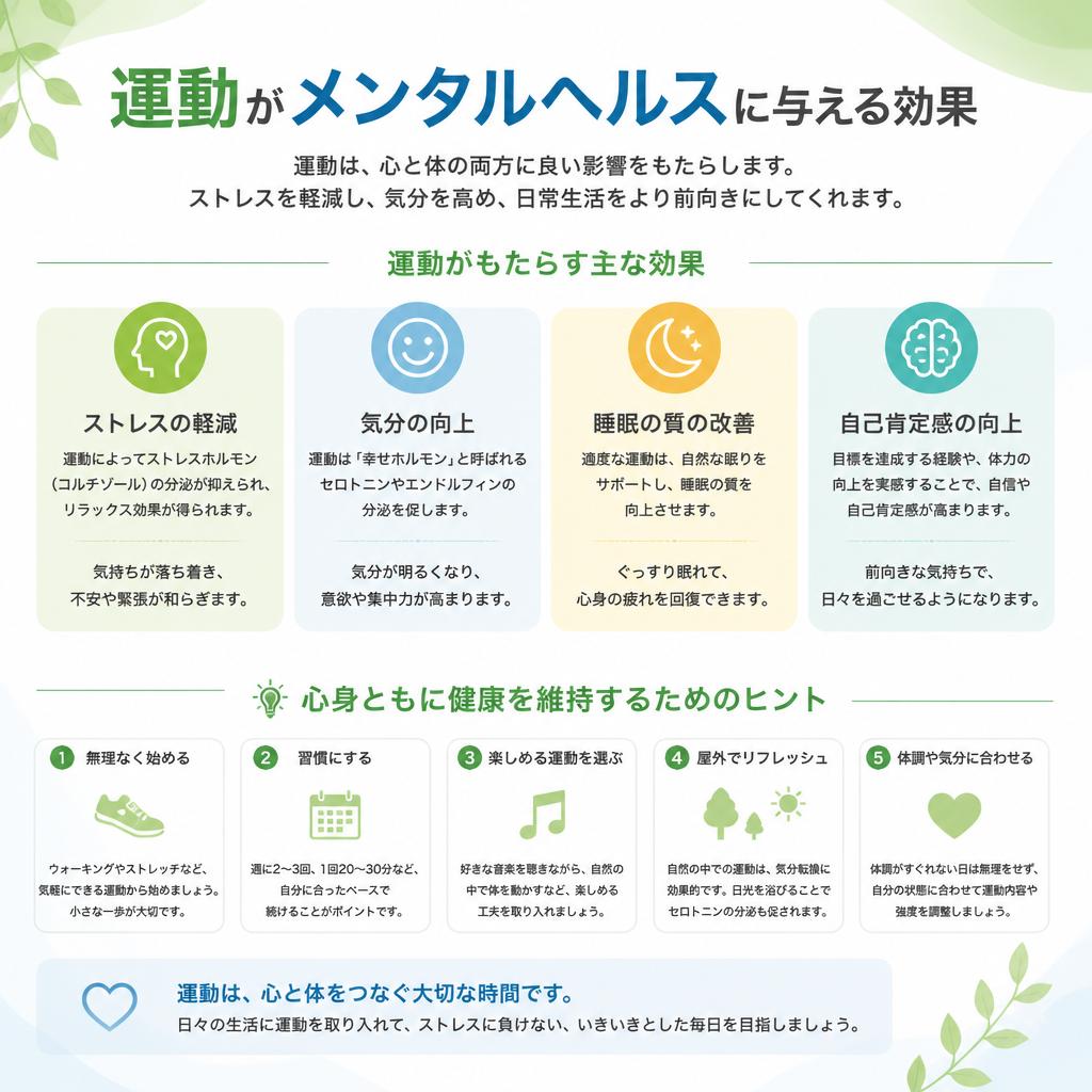 メンタルヘルスと運動の関係